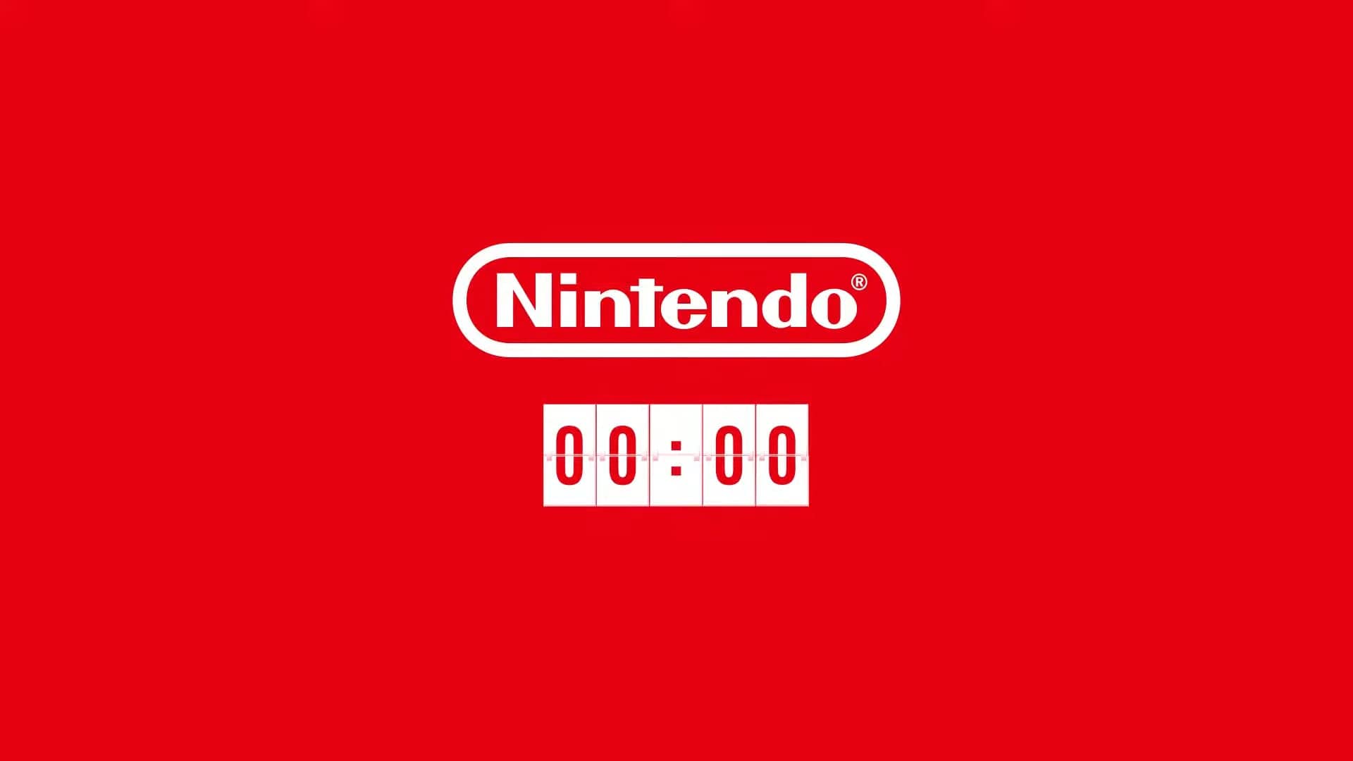 Captura del evento de Nintendo Direct en el que sale el logo y el reloj de cuenta atras