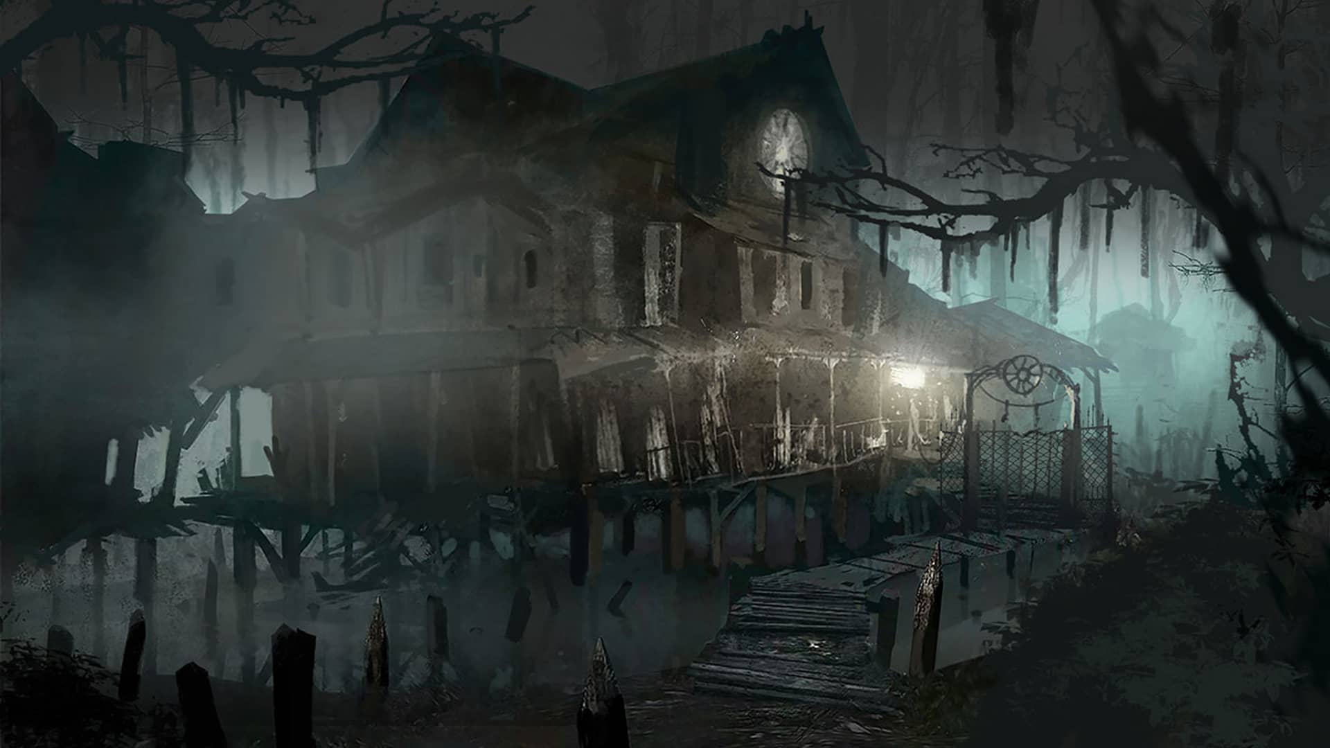 Image of the house from the game Resident Evil 7 which is one of the best scary games on the ps4